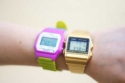 montre retro casio timex