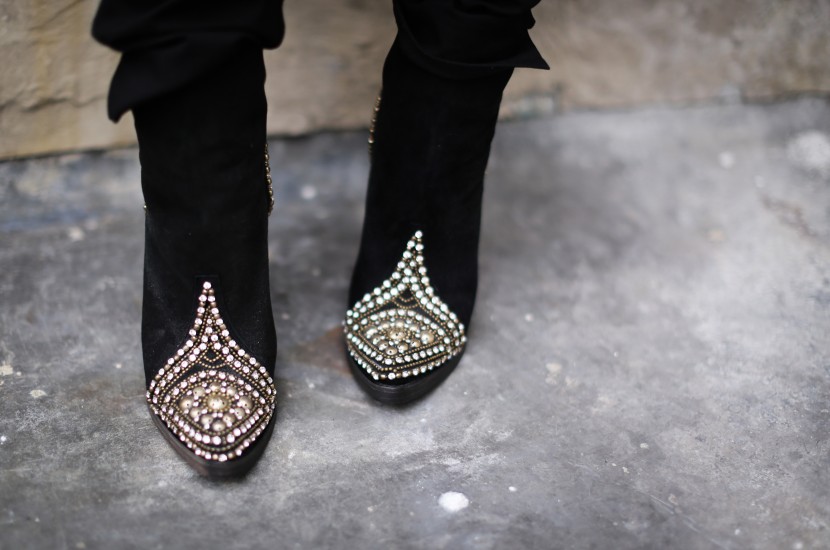 balmain studded boots
