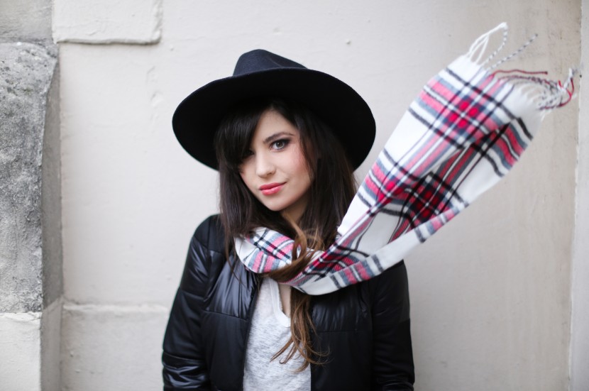 plaid scarf fashion blog